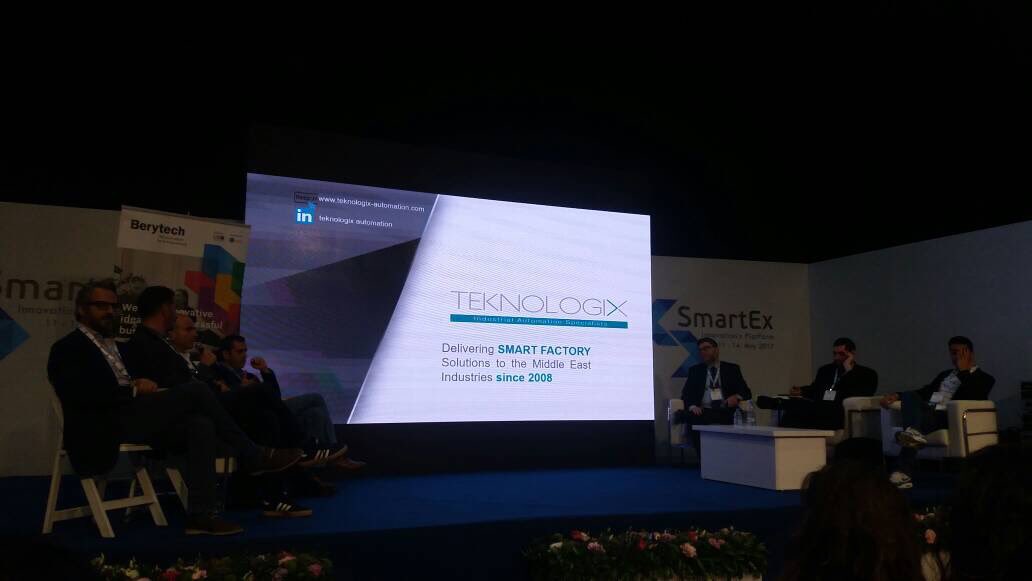 berytech's tweet photo. Tech panel at the #SmartEx2017 discussing intl growth moderated by @Souhailk with @scriptrdotio @invigo @PotechC @TEKNOLOGIX @ideatolifeme https://t.co/DKlCIPGu51