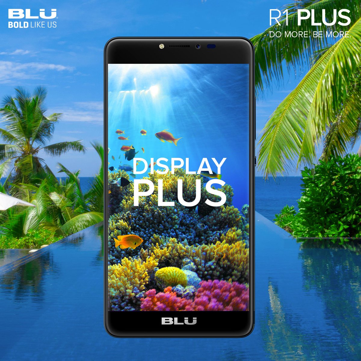 BLU_Products's tweet photo. Display PLUS.
The R1 PLUS is available for $159.99 on @amazon https://t.co/ywr9DeDIVR
#BoldLikeUs #DoMoreBeMore #R1PLUS #DisplayPLUS https://t.co/fZlYRedkDw