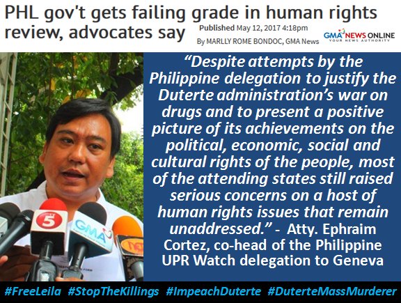 VeritasDfendere's tweet photo. PHL gov't gets failing grade in human rights review, advocates say

Source Link: https://t.co/eao7cZyR51

#ImpeachDuterte
#SupportAlejano https://t.co/iLjgNpkYd9