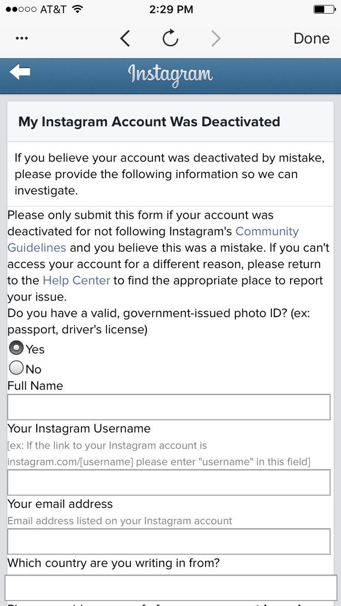 kmnichow's tweet photo. @instagram help! I need to appeal and your form isn't working. https://t.co/BtnOUJaSYN