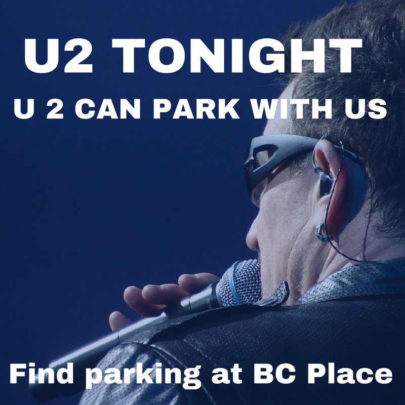 ADVParking's tweet photo. Heading to @U2  #JoshuaTreeTour tonight? Find p https://t.co/6pwU2vtOiE  arking for @bcplace  here > https://t.co/zwMXpfYzF9 https://t.co/RURZfYbNQt