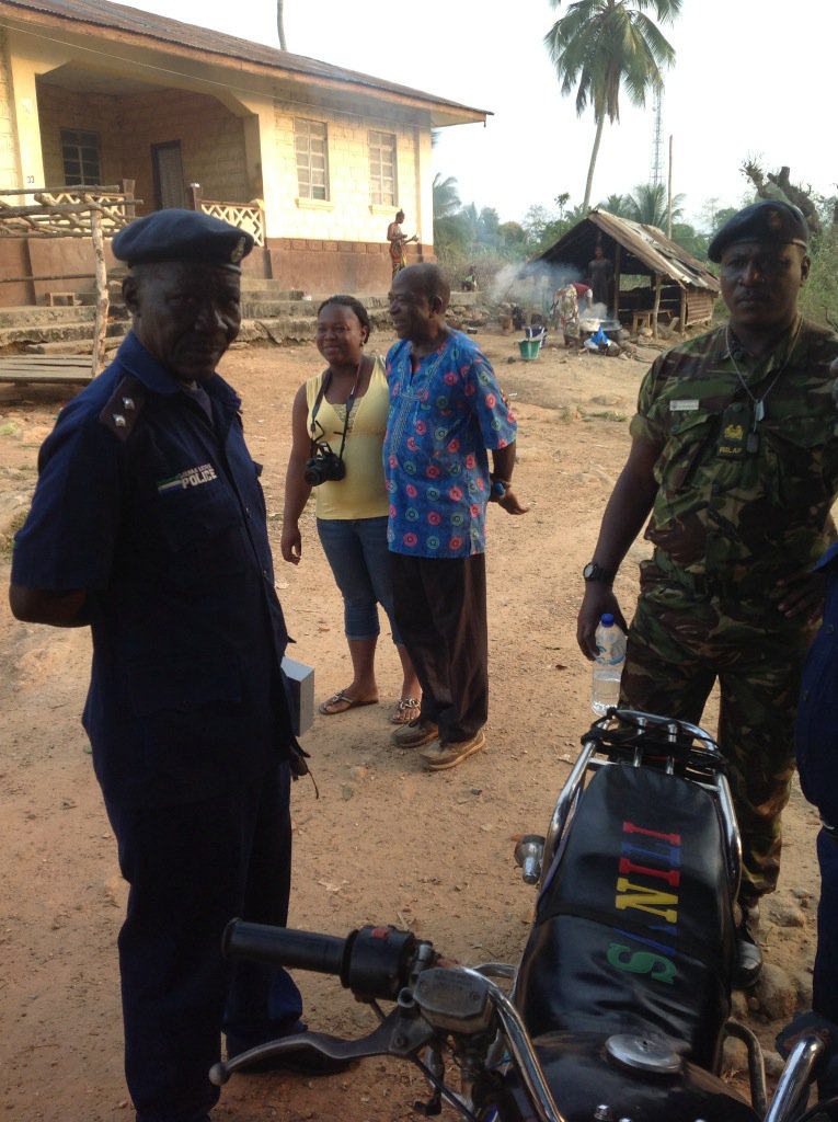 SALWProject's tweet image. ECOWAS/EU SALW Project disposing of UXO by The RSLAF &amp;amp; NATCOM. in Kailahun  - Kissi Tongi District