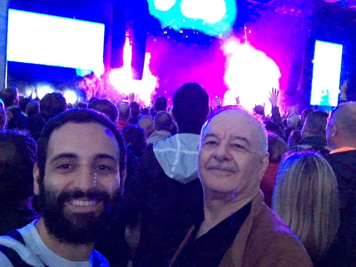 Fabulous concert of Depeche Mode with my dad! 37 years of career yet still so much inspiration on record and passion on stage...#GOAT🐐