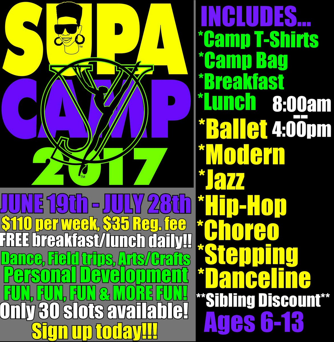 Supa_BlackGirl's tweet photo. Register today!!! #YCDT #SupaCamp2017 #SupaStudio https://t.co/pOtjsnyBAu