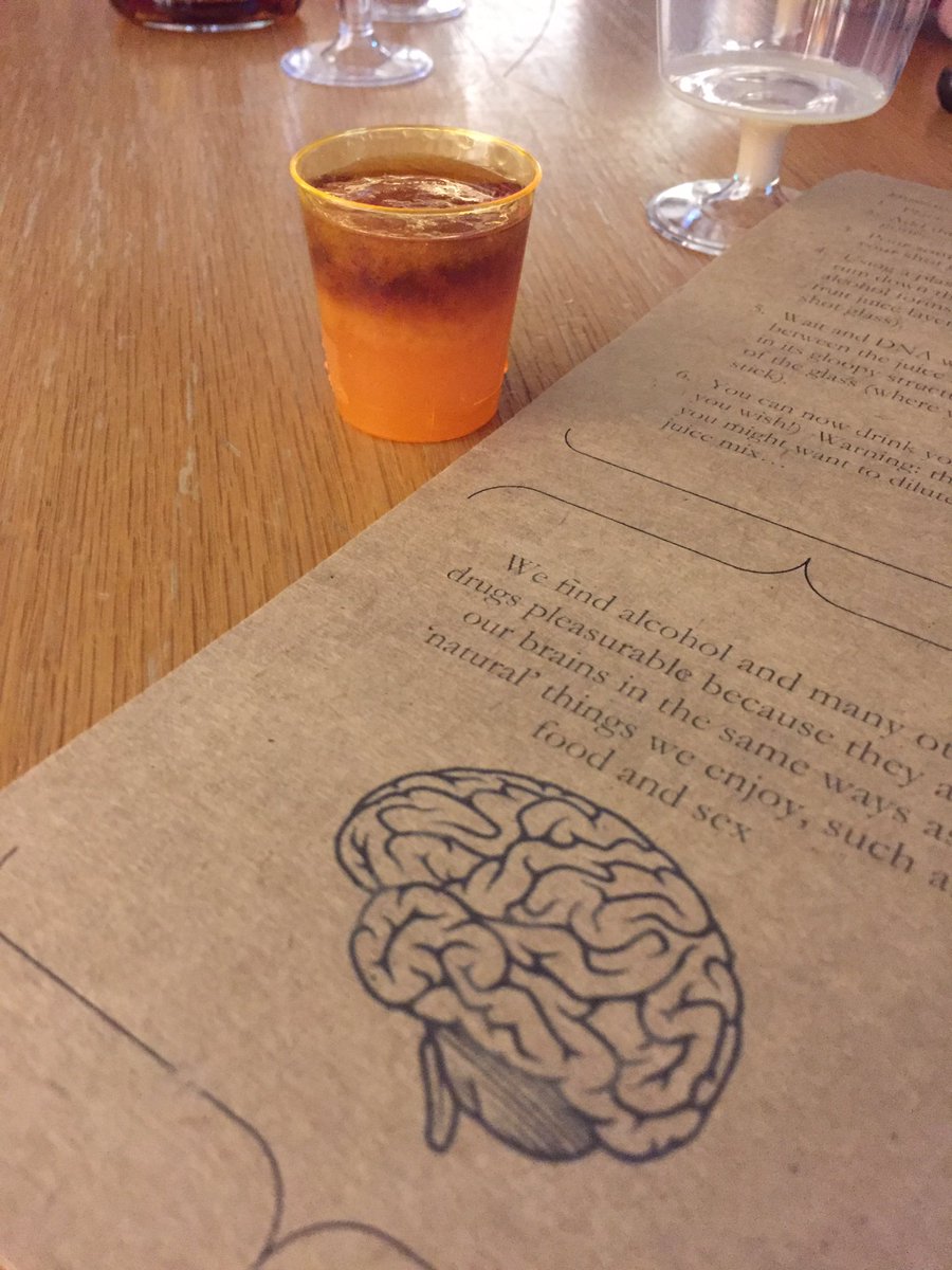 DNA cocktail at NeuroNight! #NeuroCocktails #braindiaries  @OxPsychiatry @LizTunbridge