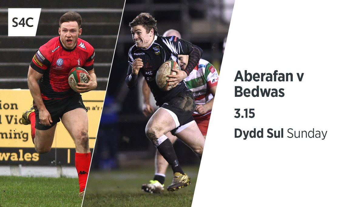 S4Cchwaraeon's tweet photo. Rownd cynderfynol @PrincipalityPRM semi final 🏉
@AberavonRFC v @bedwasrfc 
YN FYW | LIVE
D.Sul | Sunday | 3.15
English commentary available https://t.co/TZRSg8m33B