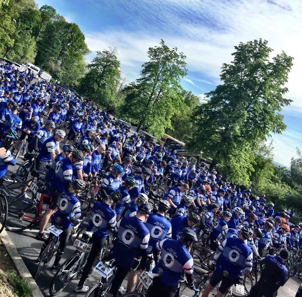 BCPONJ's tweet photo. Final day of #PUT2017 for @BCPONJ bikers who will ride into DC after today's 37-mile trek. "We ride for those who have died." https://t.co/BT8SgDPb6Y