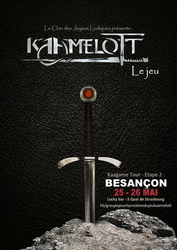 s_brossard's tweet photo. Les 25-26 venez tester le jeu de société @kaamelott au Lucky bar à Besançon @villedebesancon @BesanconInfo @CKaamelott @Kaamelott_Citas https://t.co/MMNO4xLk7W