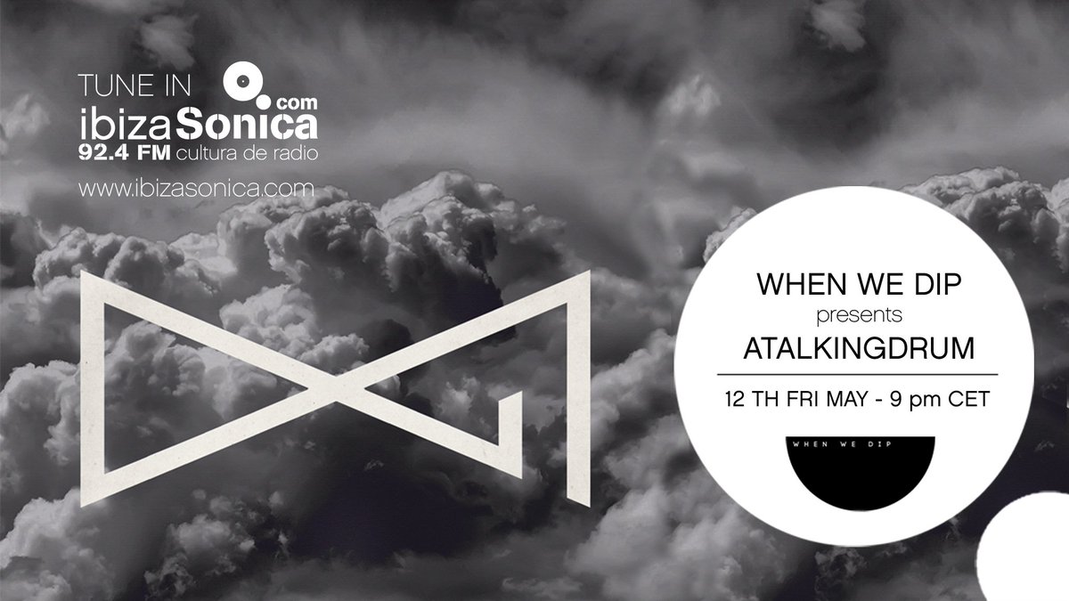 WhenWeDip's tweet photo. Atalkingdrum live now on @ibizasonica with us until 4pm EST - Listen here: https://t.co/jvvS0dbCFF @DelightsEarthly https://t.co/MHC7w9NjtW