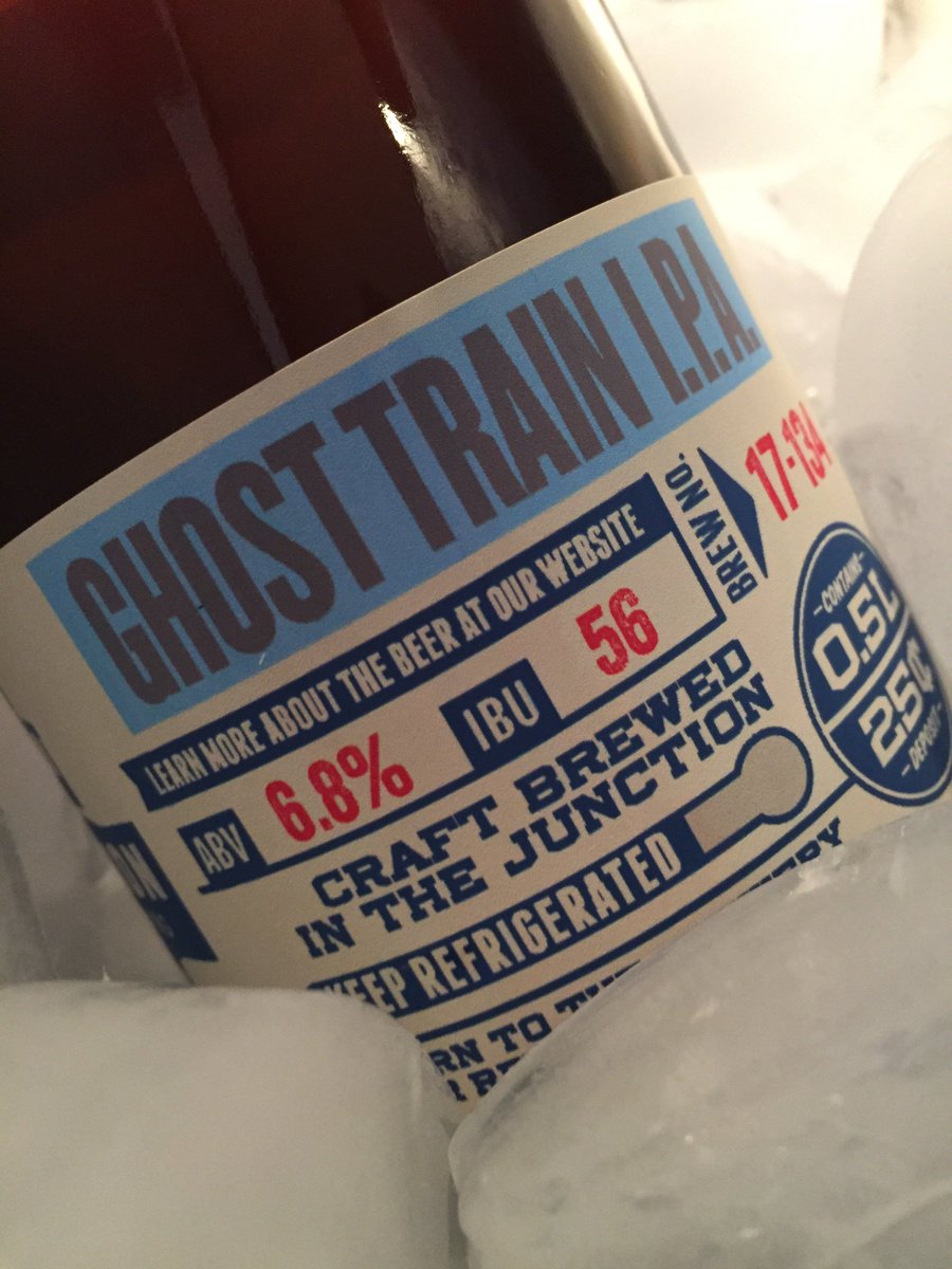 JUNCTION_CRAFT's tweet photo. #NewBrew Ghost Train IPA #SummitHops ready to roll today in 500 mL bottles in our Bottle Shop Open at 4pm #AleYards #JunctionTO https://t.co/gKxxzKGh9Y