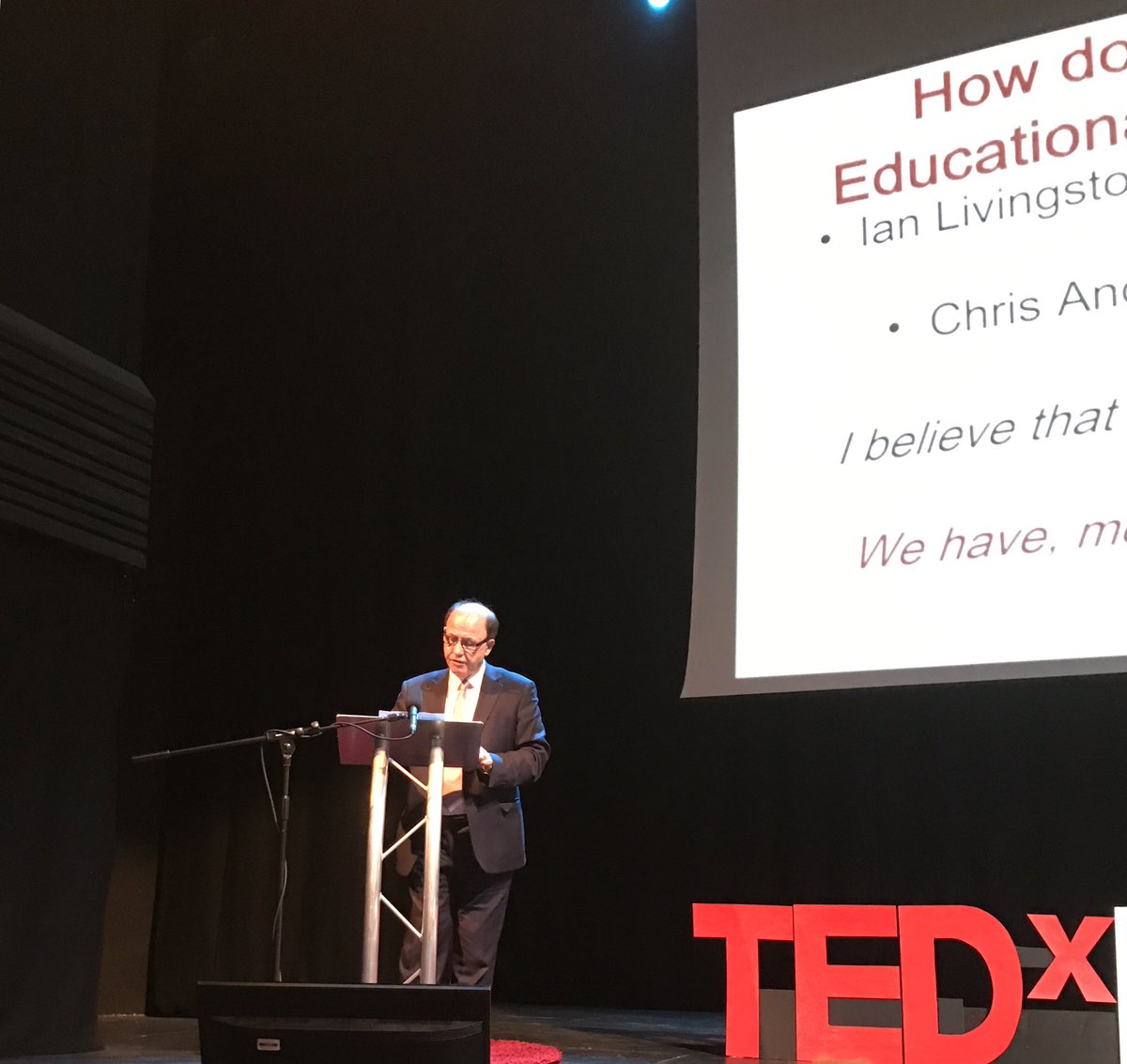 Mr McParland giving us an interesting insight into the development of the John Wallis Christian Academy #TEDxBenendenSchool #Tedx