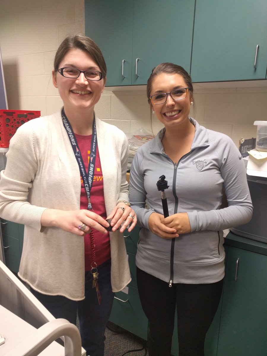 <a href="/zrjc4/">RJ</a> &amp; <a href="/itisrandaw/">Randa Wilson</a> getting GoPros ready. Randa's 6th graders are making a JFK documentary to go with our extended text. ❤ #iloveTNteachers