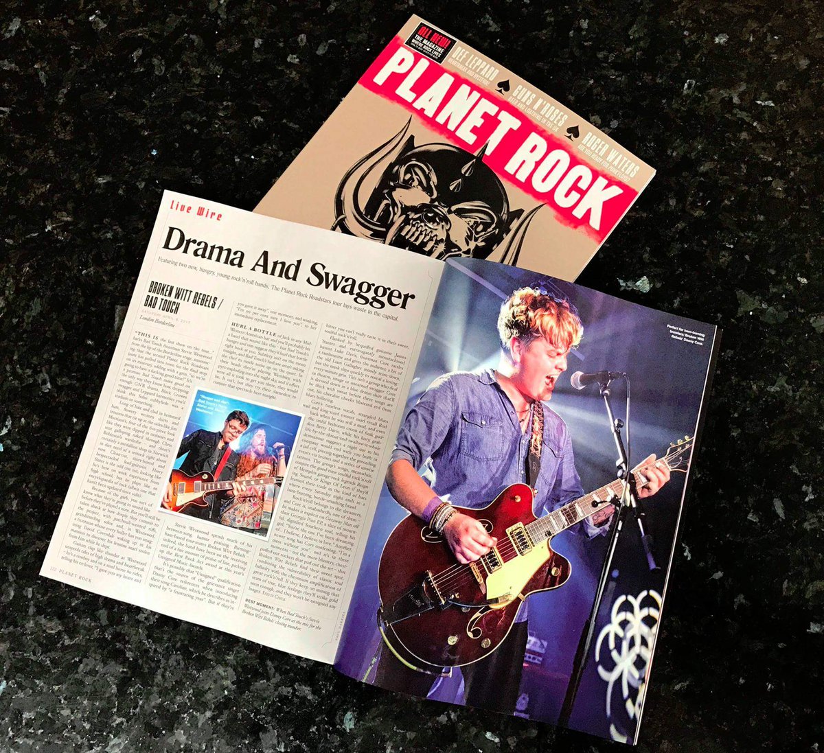 Brokenwittrebel's tweet photo. "If BWR keep on mining that seam of true, blue feelings, they'll strike gold soon enough." 

Incredible review in @PlanetRockRadio  new mag https://t.co/roaAt598Km