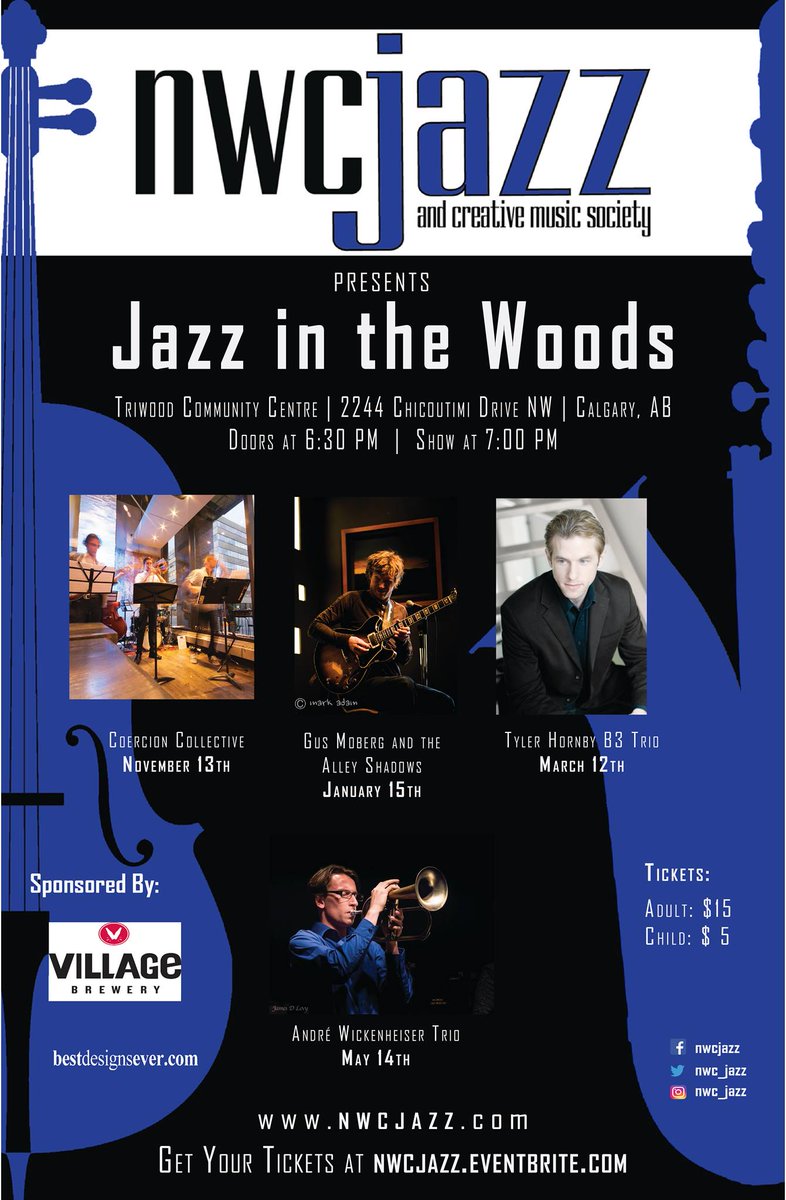 nwc_jazz's tweet photo. Final preview of André Wickenheiser's beautiful music before he brings it to #JazzintheWoods on Sunday!  https://t.co/SHv4bvLhOk #jazz #yyc https://t.co/UjMGS0dlfC