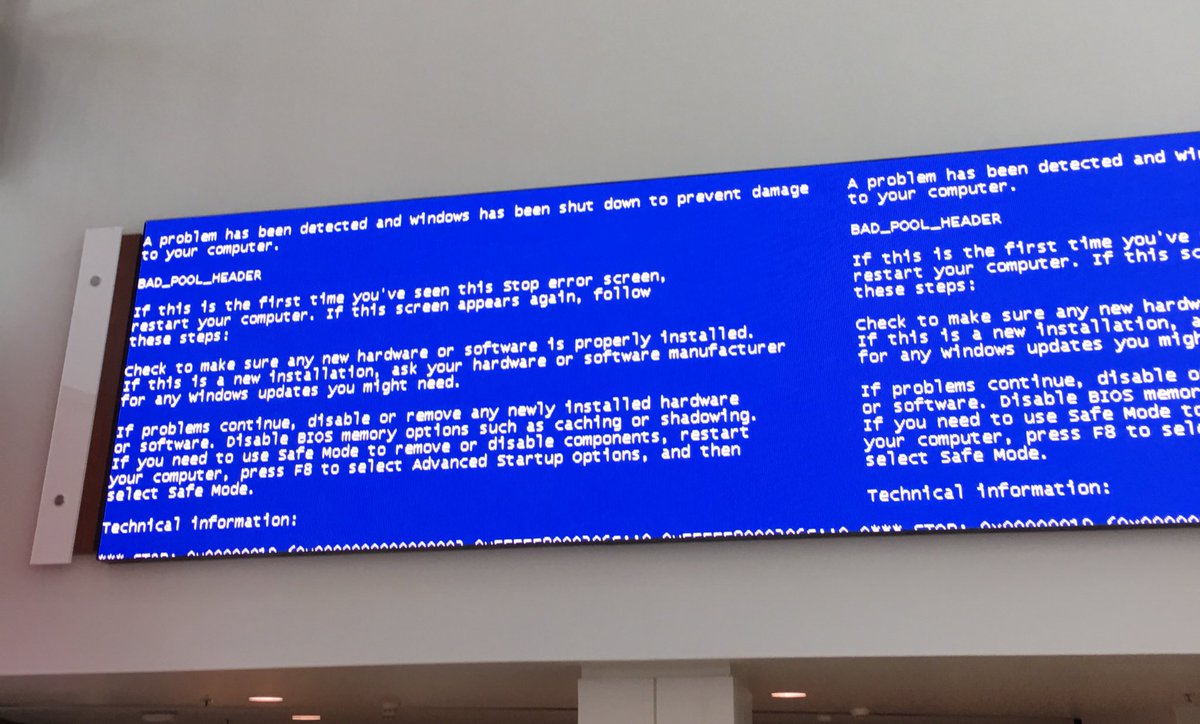 ppulus's tweet photo. Why you should not use Windows for your bill boards... https://t.co/fNoBvQIu82