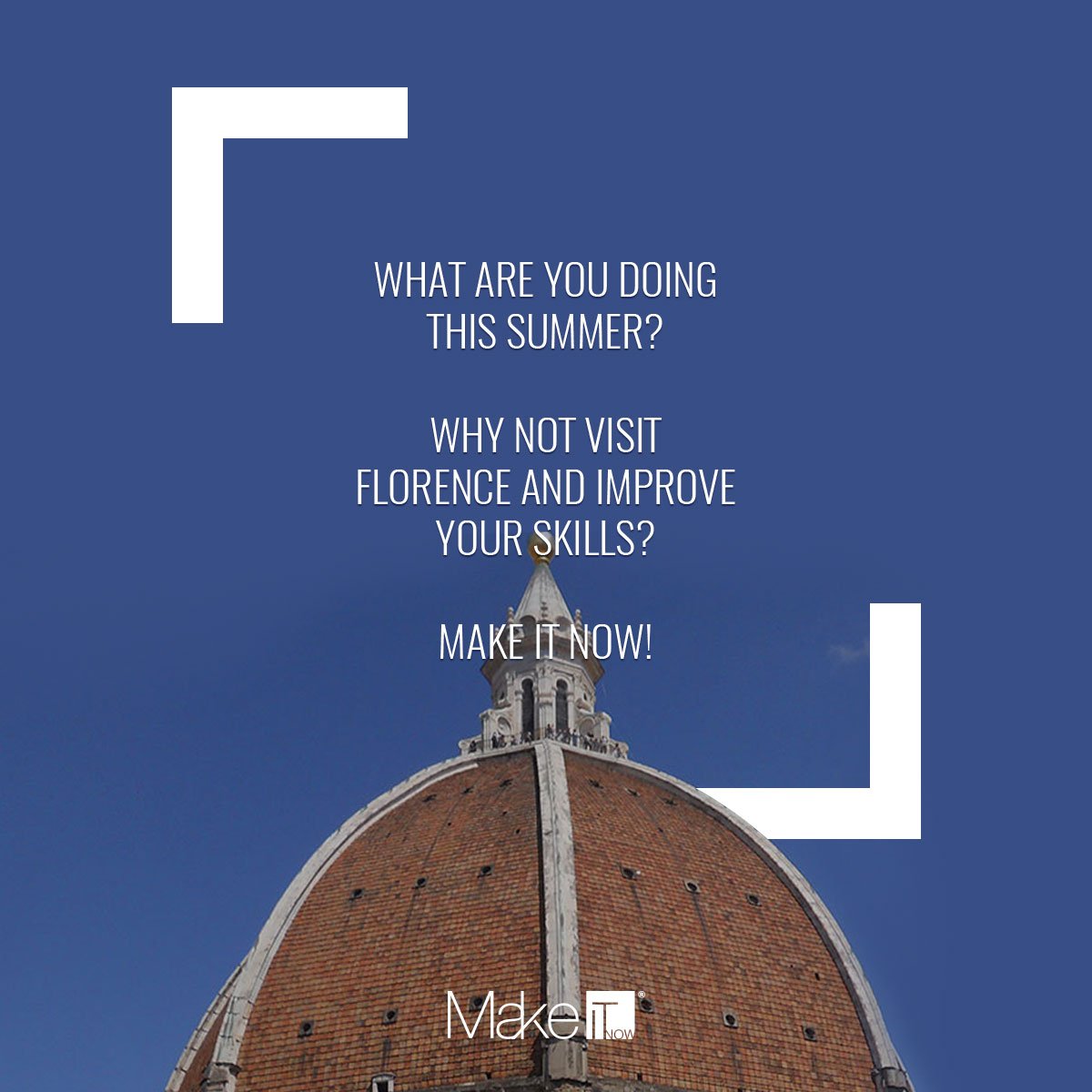 What are you doing this #summer? Why not visit #Florence and #improve your #skills? #MakeItNow!
makeitnow.it/en/florence/