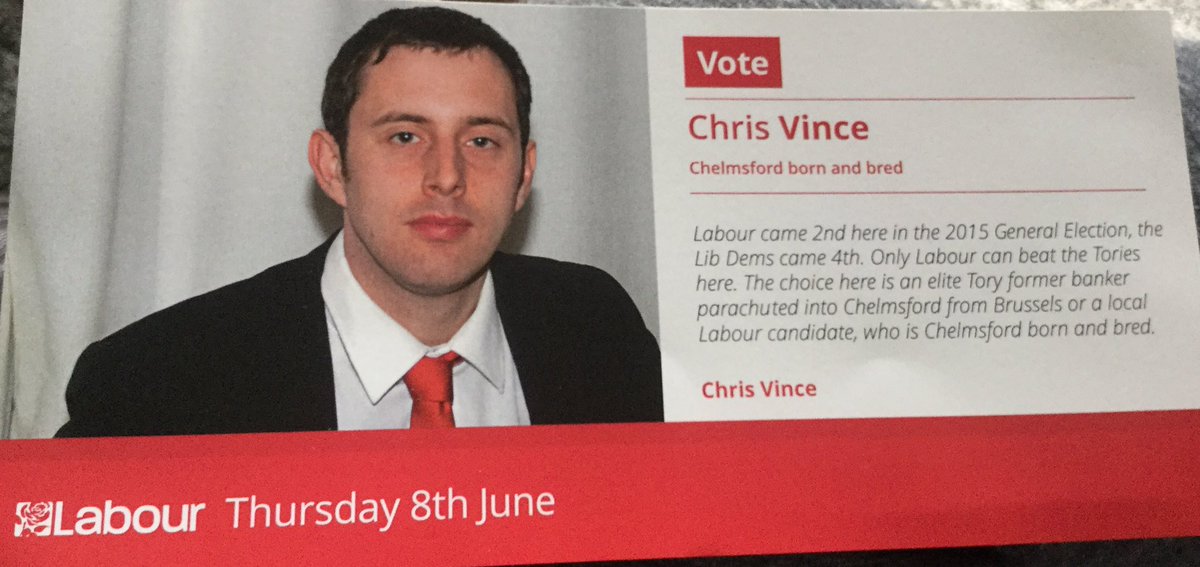 mancrjh's tweet photo. @ChrisJVince #Chelmsford #bornandbred #progressivealternative https://t.co/p4UVXP0Xa4