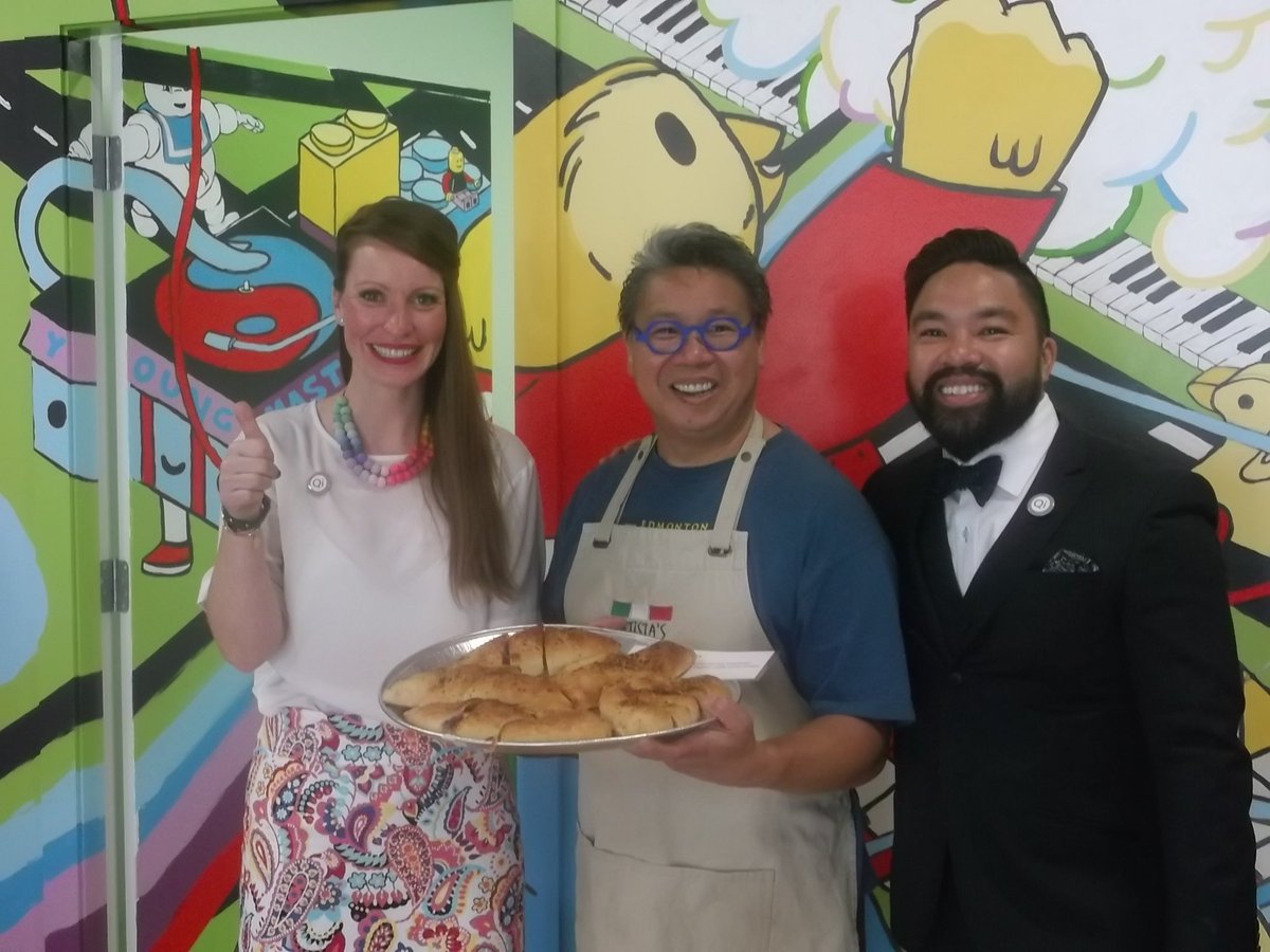 We're happy to help celebrate <a href="/QiCreativeInc/">Qi Creative</a>'s open house and share our calzones! 
#yeg #classico #albertaavenue