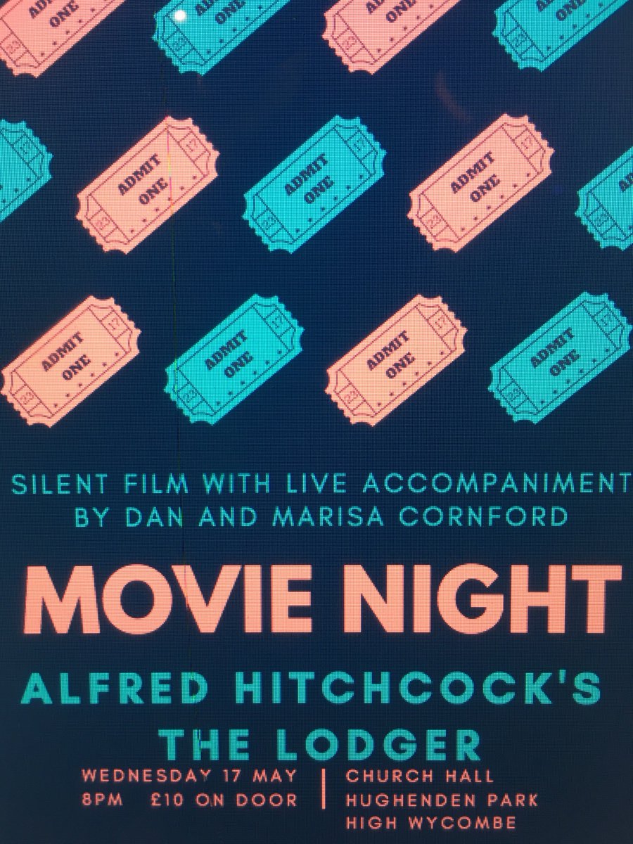 CornfordMusic's tweet photo. #silentfilm #hitchcock @wycombedc @WycombeArtsFest 
The Lodger with live music 🎵
Wed 17 at 8pm Hughenden Park 
£10 box office or on door https://t.co/ZoiXf6e0ix