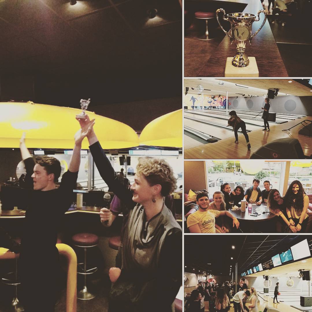 HANintl_office's tweet photo. Small glimpse of our mid semester #beersbitesbowling event for int. students🎳 #midsemesterevent #olround #erasmus #FridayFeeling https://t.co/WfhScf71EU