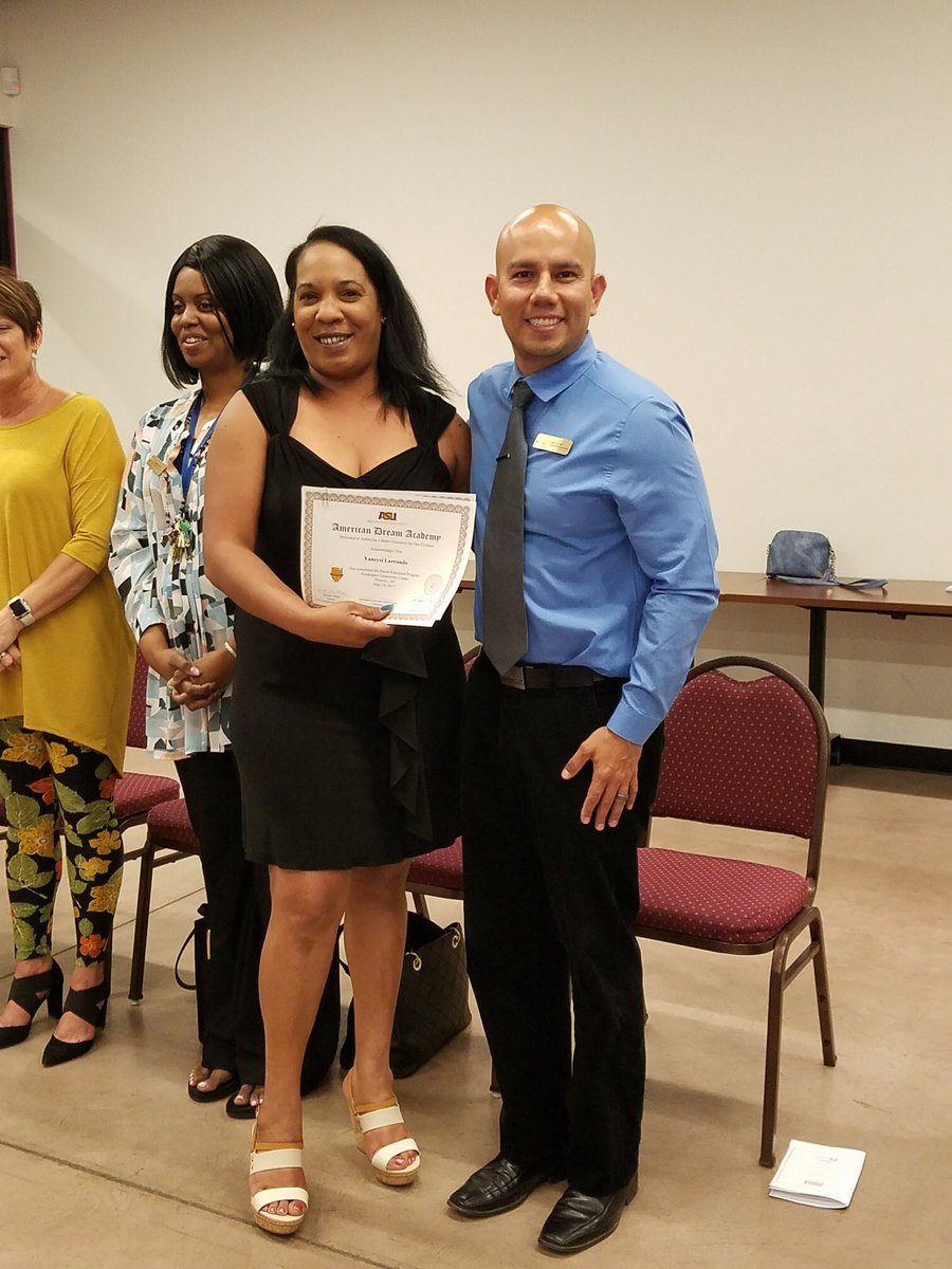 American Dream Academy graduation ceremony for our AMAZING Sonoran Sky parents. What a special accomplishment               -Mr. Jacobo