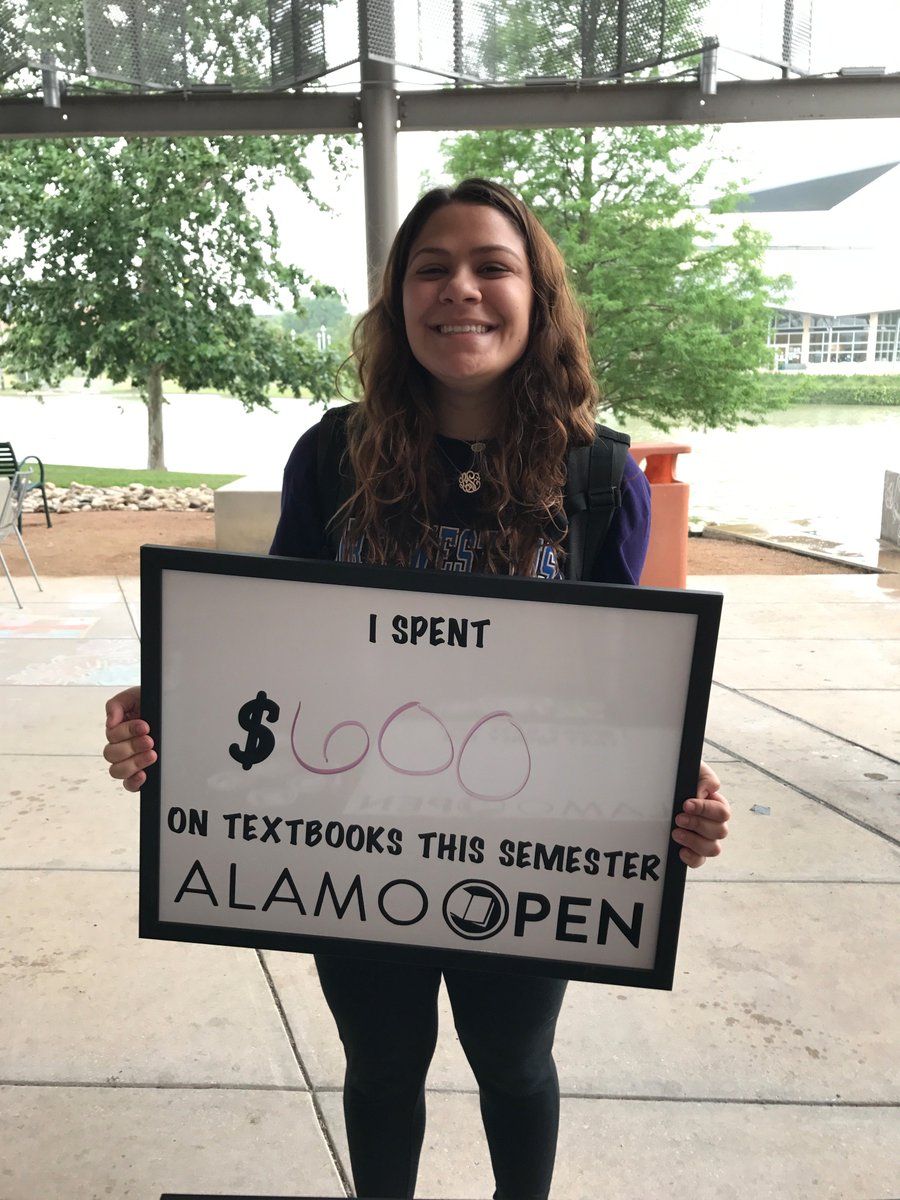 AlamoOpen's tweet image. @AlamoOpen was at @govista today talking with real students about textbooks. #OER #RealStudentProblems #AlamoOPEN #textbookbroke