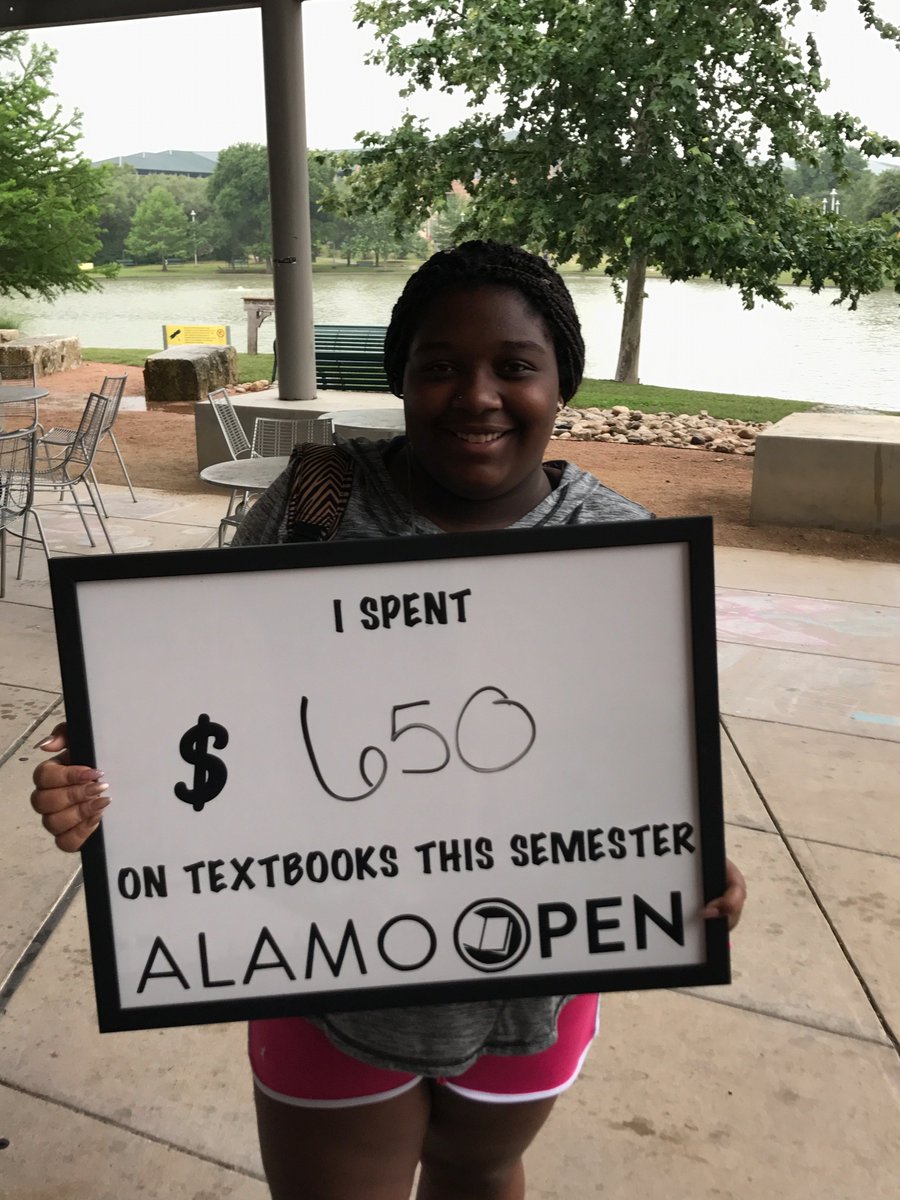 AlamoOpen's tweet image. @AlamoOpen was at @govista today talking with real students about textbooks. #OER #RealStudentProblems #AlamoOPEN #textbookbroke
