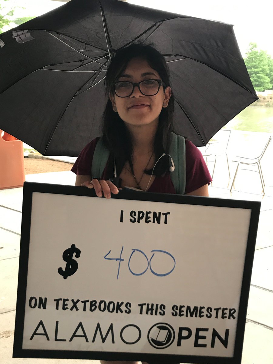 AlamoOpen's tweet image. @AlamoOpen was at @govista today talking with real students about textbooks. #OER #RealStudentProblems #AlamoOPEN #textbookbroke