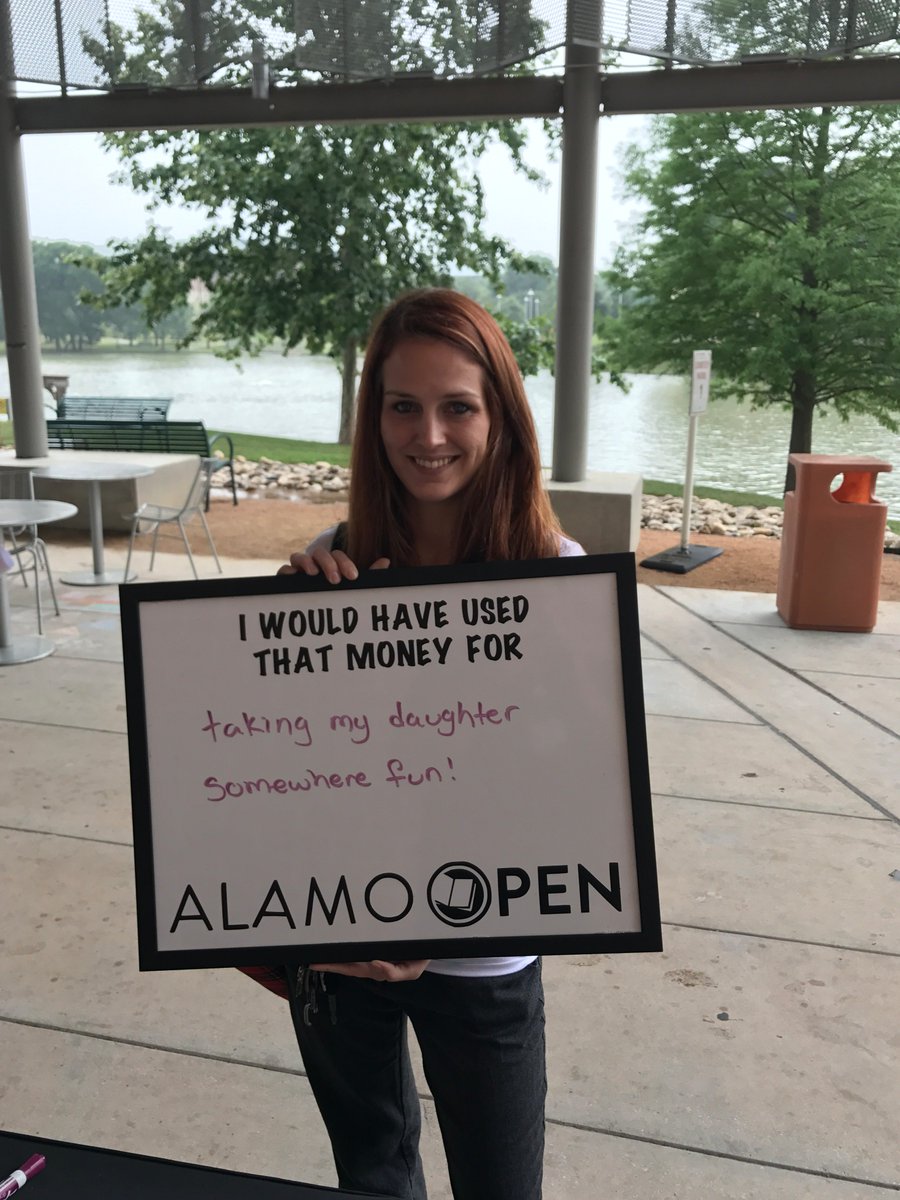 AlamoOpen's tweet image. @AlamoOpen was at @govista today talking with real students about textbooks. #OER #RealStudentProblems #AlamoOPEN #textbookbroke