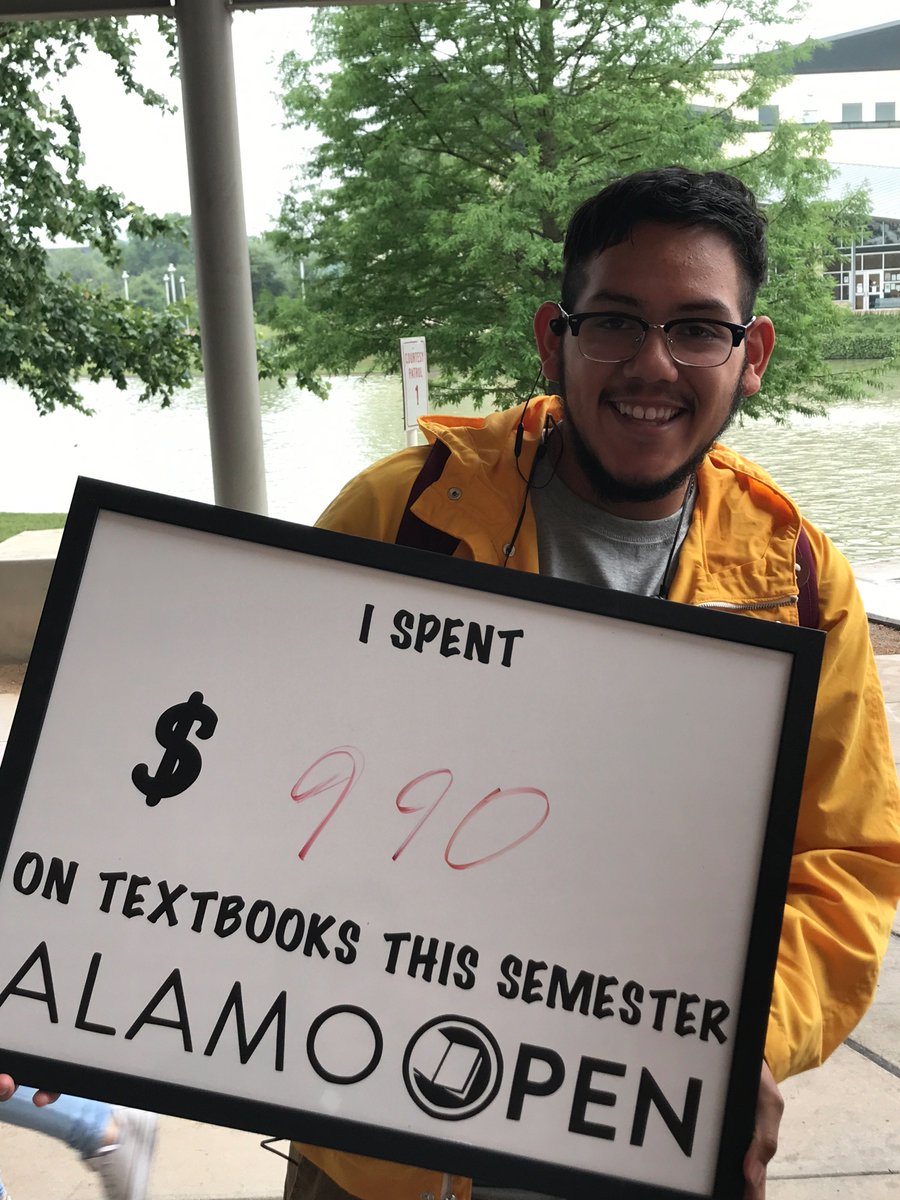 AlamoOpen's tweet image. @AlamoOpen was at @govista today talking with real students about textbooks. #OER #RealStudentProblems #AlamoOPEN #textbookbroke