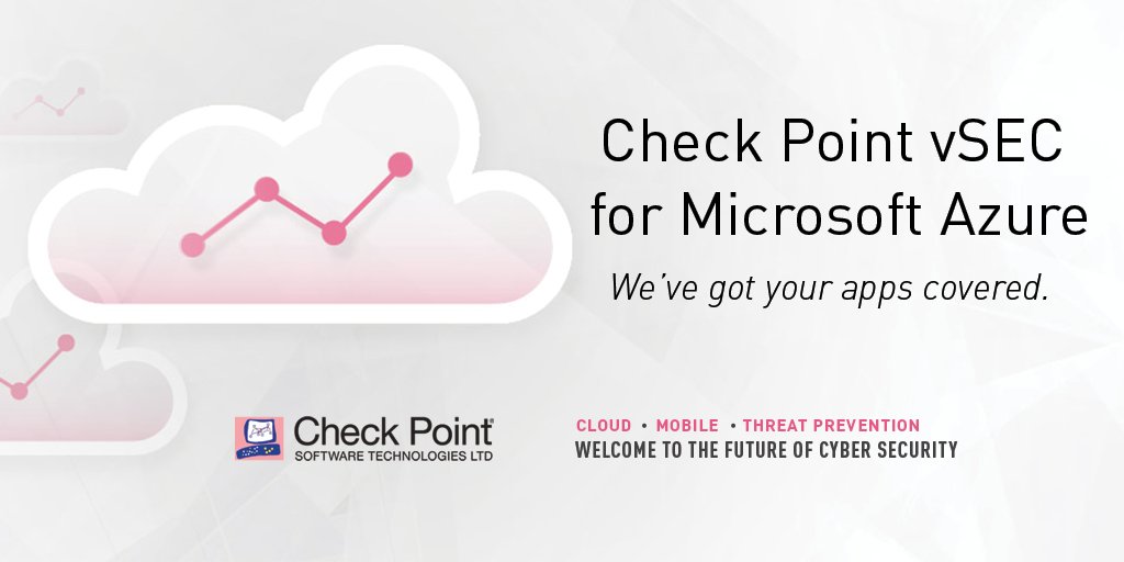 Microsoft Azure (@azure) on Twitter photo Feeling exposed in the cloud? Get your apps covered w/ <a href="/CheckPointSW/">Check Point Software</a> vSEC #cloudsecurity for #Azure: msft.social/ynifIT @MSPartnerApps Feeling exposed in the cloud? Get your apps covered w/ <a href="/CheckPointSW/">Check Point Software</a> vSEC #cloudsecurity for #Azure: msft.social/ynifIT @MSPartnerApps