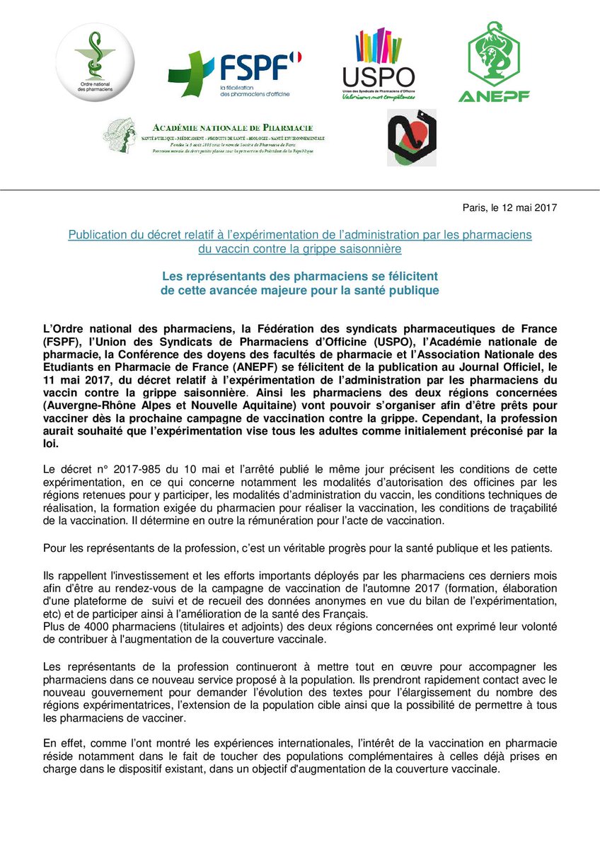 ANEPF Pharmacie tweet media