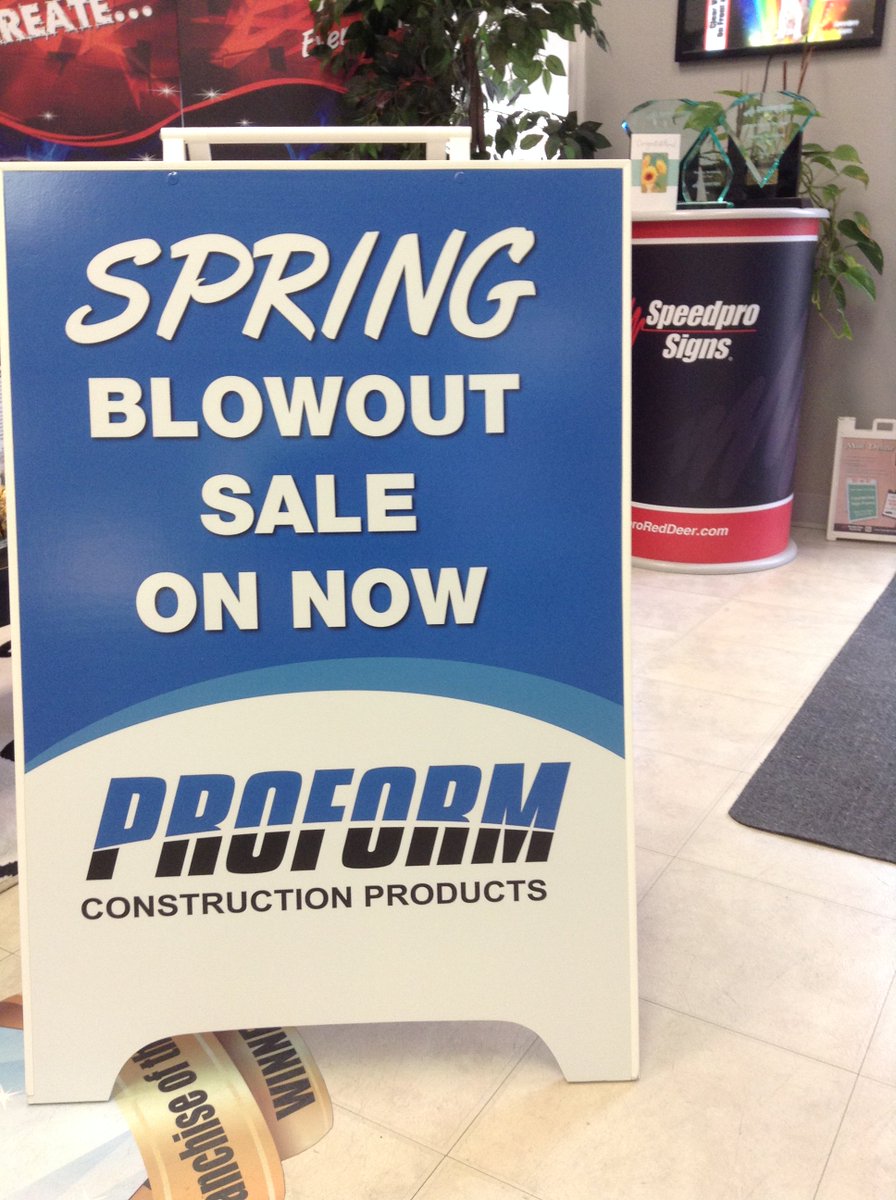 SpeedproRd's tweet image. It is Mothers Day weekend and @ProformPrecast has their Spring Blowout Sale on!  Timing is everything! #MothersDay  #exteriorsignage #Aframe