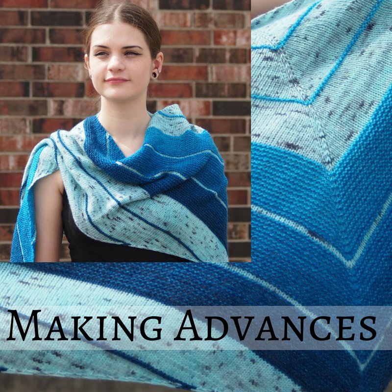 Knitcircus's tweet image. New Kit: Making Advances by @knittingvortex looks spectacular in a gradient/speckle combo!