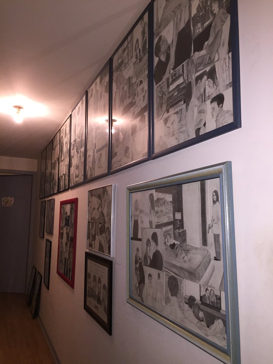 VirginieFerreux's tweet photo. My collection Fifty + Jamie 😂 
3 years of work✍🏻...more than 250 drawings...and it's not over!👏🏻
@E_L_James ❤️🙈 https://t.co/UgS7EusLqx