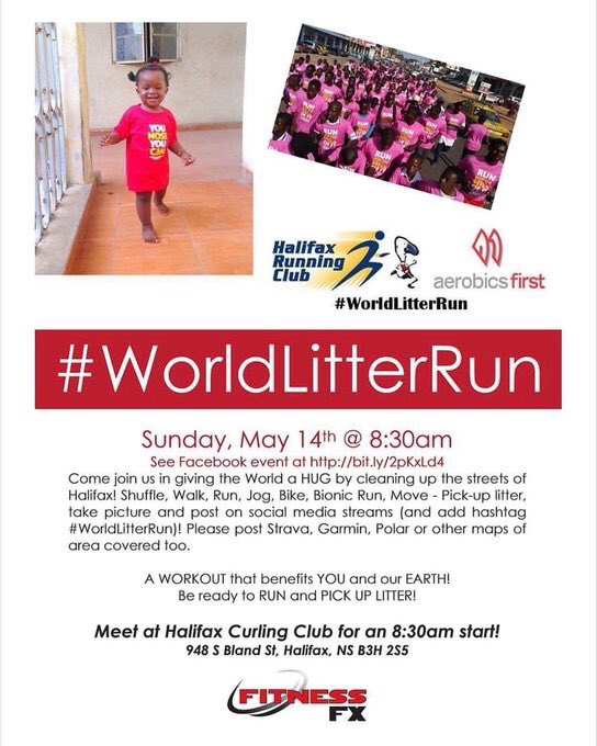 SparksFlyR4L's tweet photo. @MikeSavageHFX @BNMarathon #WorldLitterRun @HFXRunClub @CleanFoundation @hfxgov give the world a hug and help spring clean the @BNMarathon course!! @FitnessFX @R4L https://t.co/Do1OjYuCup