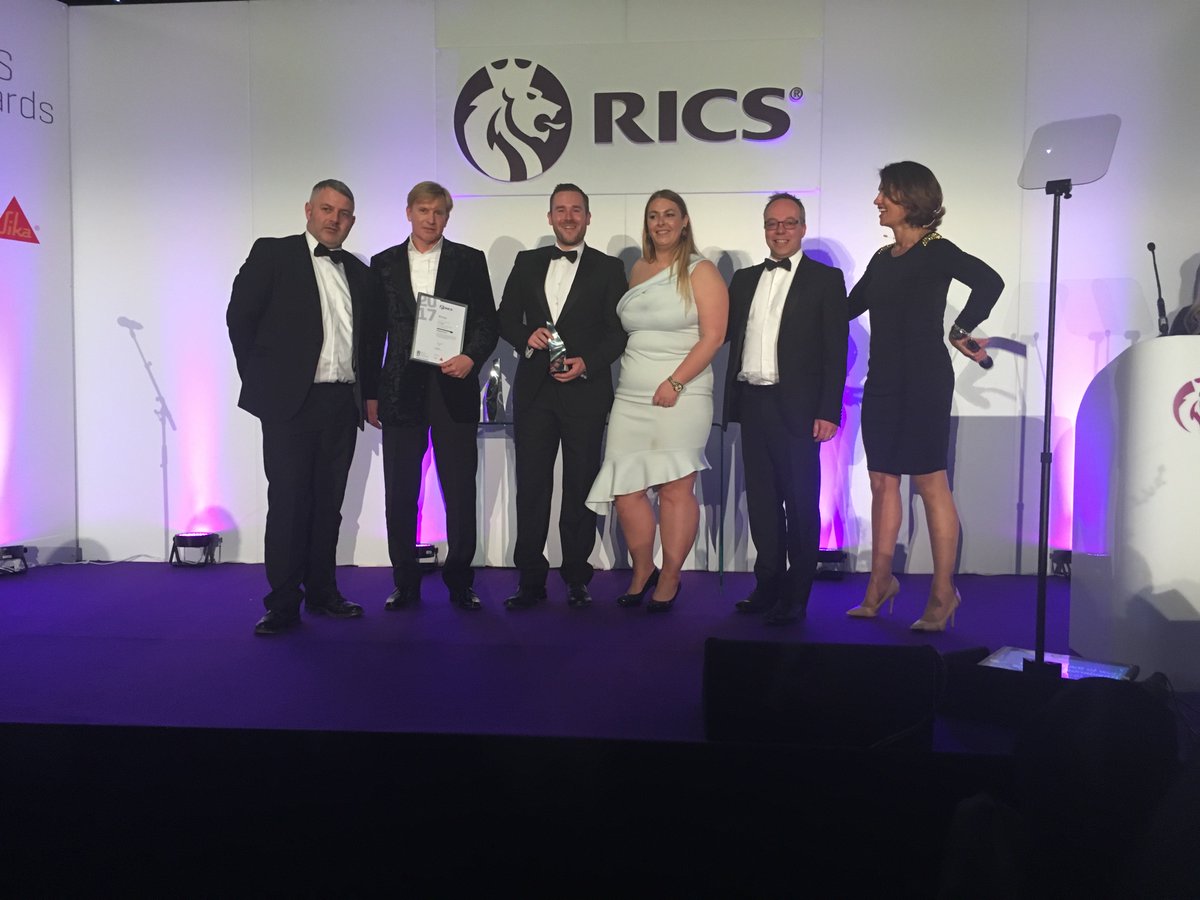 Well done <a href="/FoxValleySheff/">Fox Valley</a> Winner of Regeneration #RICSAwards @HenryBootConstr