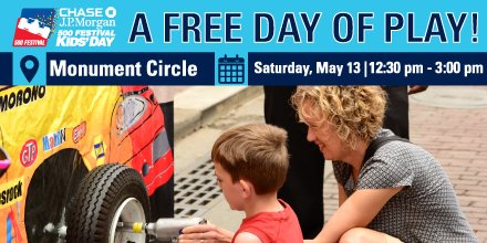 CTChildWellness's tweet photo. Come join us on Saturday on Monument Circle for a free day of play! #indianapolis #indy500 https://t.co/1H6aetH7IL
