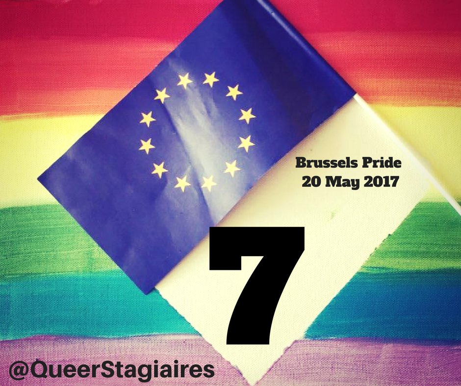 QueerStagiaires's tweet photo. 7 Days left until @TheBelgianPride!!! 
RT if you plan to join us! 
#proudEUtrainees #EUatPride #BrusselsPride #BelgianPride https://t.co/pf0tPUf6JK