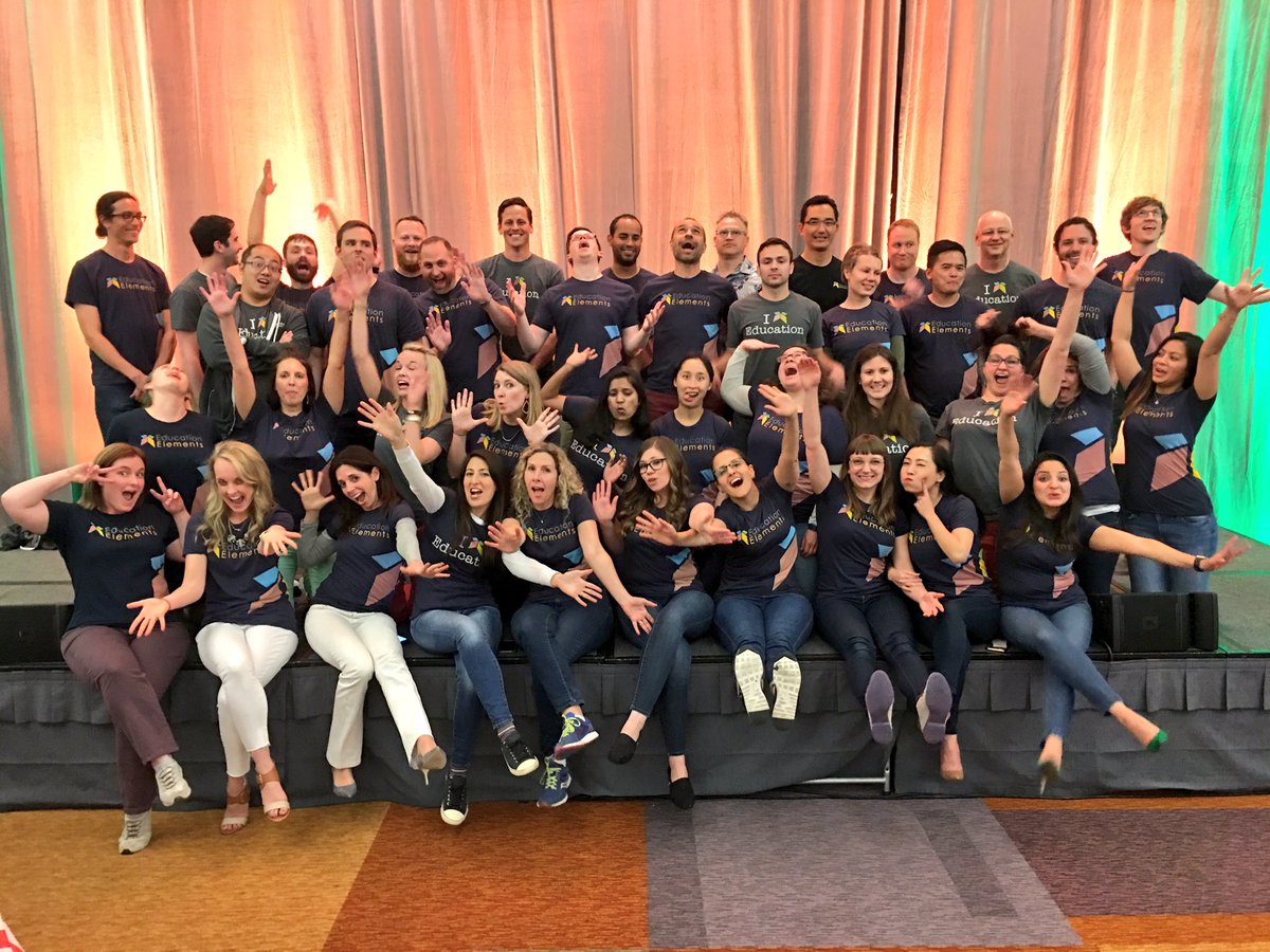 EdElements's tweet photo. Whatta 3 days, #PLSummit attendees! Safe travels home, and as @thebradmontague said, SING ON. Love, team EE https://t.co/dMcHsgQEuU