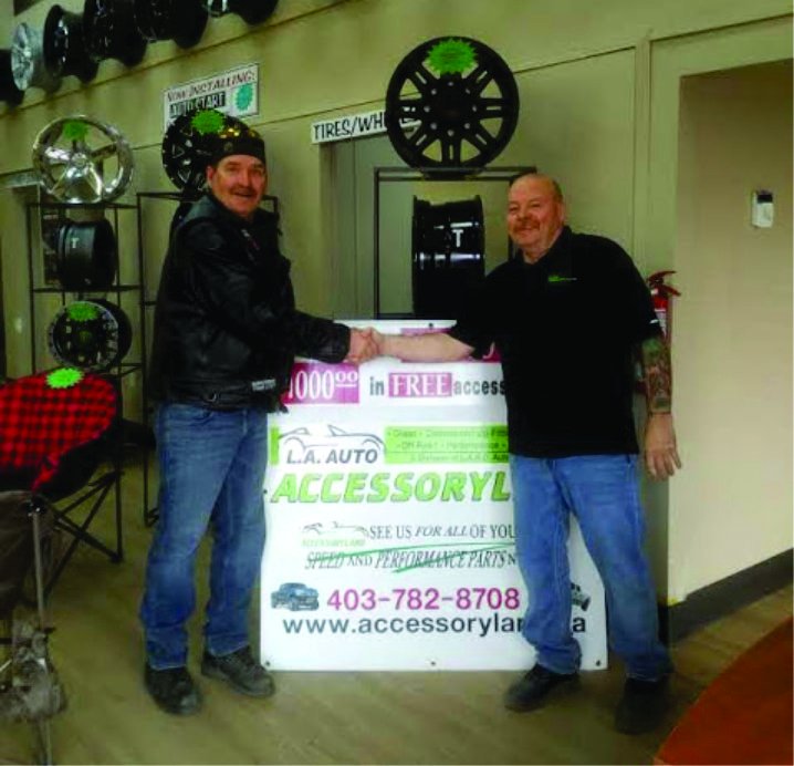 LANDAutoCenter's tweet photo. Congratulations to Ken on winning $1000 worth of Accessories! He entered our doorprize at the #LCTradeshow! #winner #lacombe https://t.co/OU5yLIwDFZ