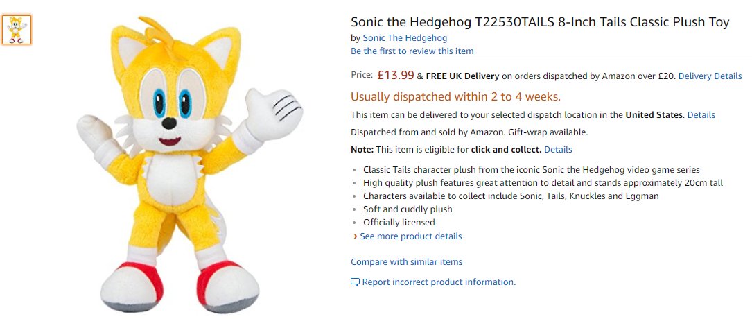 tomy modern tails plush