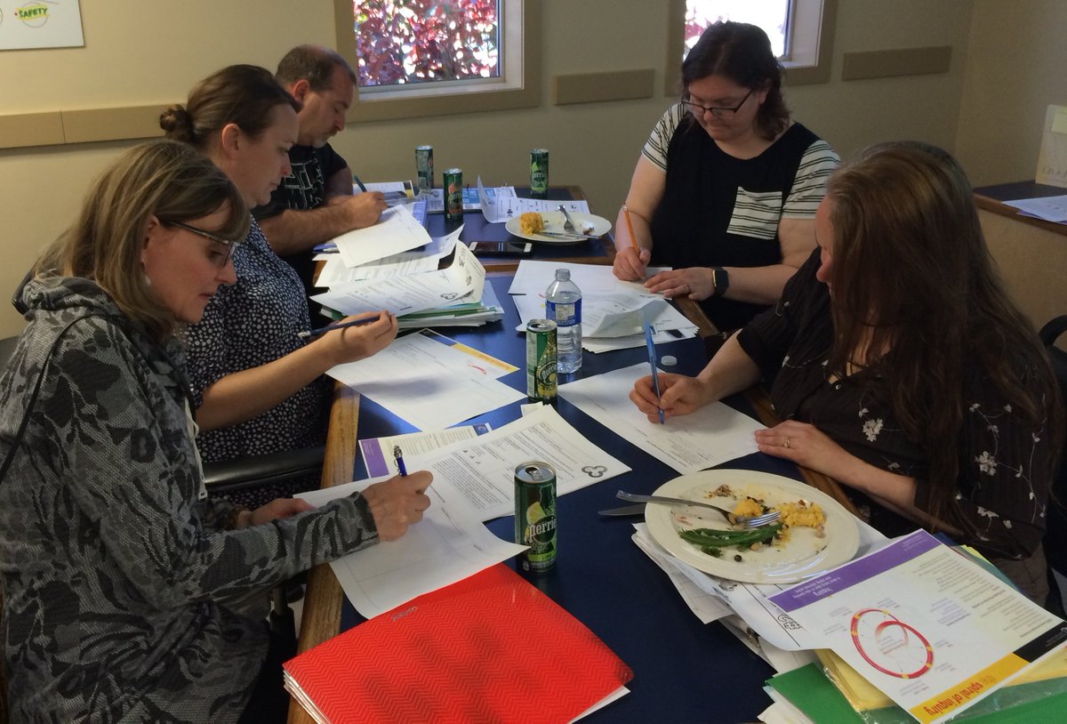 VivianCollyer's tweet photo. #SD62 Middle Yrs Ts share their student inquiry units &amp; explore self-assessment of CCs - once again inspired by their collective reflection! https://t.co/jj0yzoQnCL