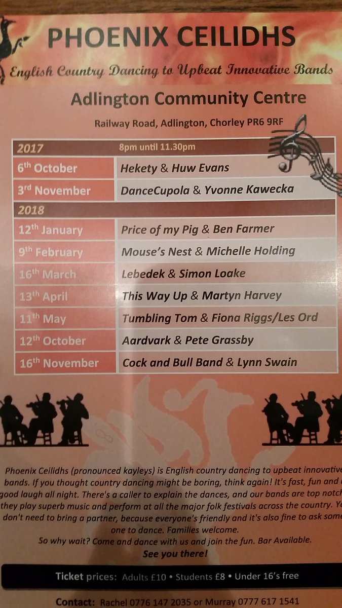 Great night at Phoenix Ceilidhs with the Time Bandits! If you're in the Lancashire area get these dates in your diary :)