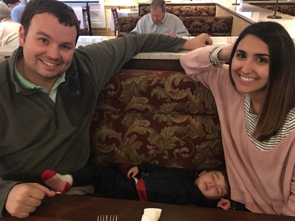 nm_dixon's tweet photo. Little family outing and someone slept the entire time! #thatdoesn'thappen https://t.co/rJwtXBrWeF