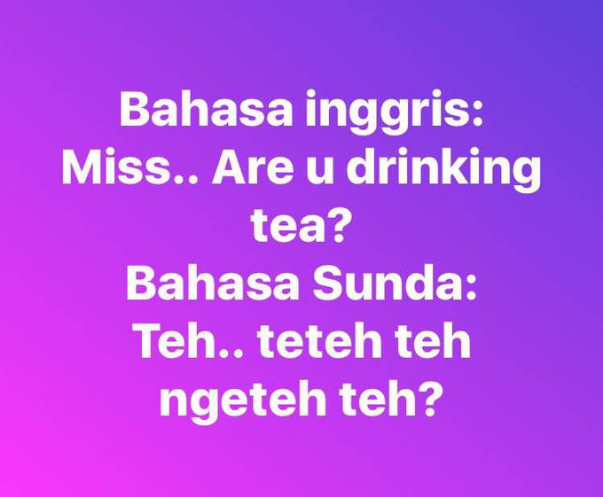 Dialog Bahasa Sunda Vs Inggris