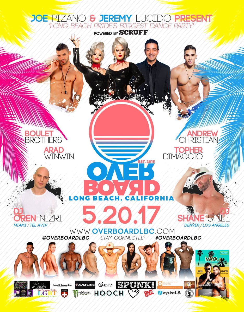 scruffapp's tweet photo. Sat, 5/20, join #SCRUFF during #LongBeachPride for #OverboardLBC at @TheQueenMary - #PoweredbySCRUFF w/ @bouletbrothers & @andrewchristian! https://t.co/9Mkb58BK5j