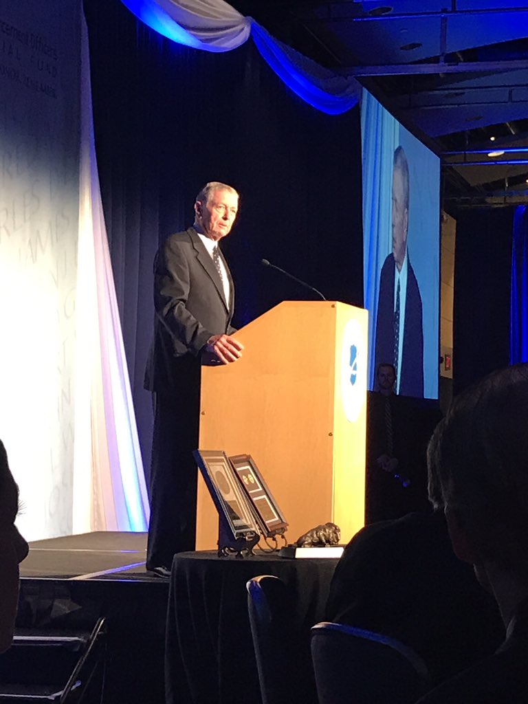 alan643's tweet photo. Former AG Ashcroft at Natl Law Enf Memorial dinner: "honor the fallen by stopping the falling!" @MotoSolutions https://t.co/Wr73V7UHz6