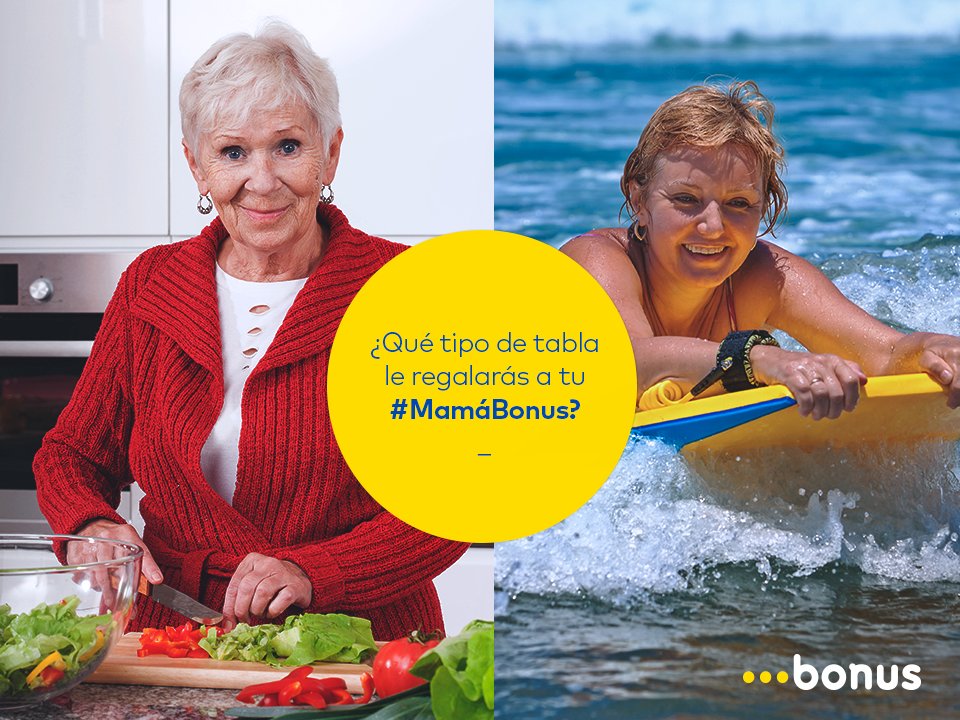 ¡Cómprale a #MamáBonus un verdadero regalo inesperado! Pagando online con tu nueva Bonus las alternativas son infinitas