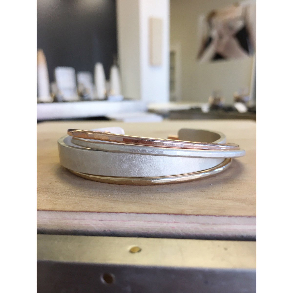 We've decided that our official palette for Mother's Day is rose gold, silver and gold - so springy and beautiful. #colleenmauerdesigns